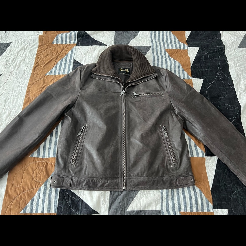 Leather Bomber Jacket